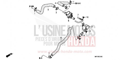 SOUPAPE COMMANDE PAIRE VT1300CXAA de 2010